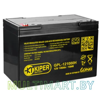 Аккумулятор для ИБП Kiper GPL-121000H (12В/100 А·ч)